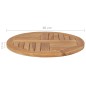 vidaXL Superficie de mesa redonda madera maciza de teca 2,5 cm 60 cm
