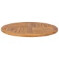 vidaXL Superficie de mesa redonda madera maciza de teca 2,5 cm 80 cm vidaXL Superficie de mesa redonda madera maciza de teca 2,5 cm 80 cm