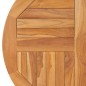 vidaXL Superficie de mesa redonda madera maciza de teca 2,5 cm 80 cm vidaXL Superficie de mesa redonda madera maciza de teca 2,5 cm 80 cm