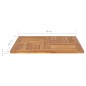 vidaXL Superficie de mesa cuadrada madera maciza de teca 80x80x2,5 cm vidaXL Superficie de mesa cuadrada madera maciza de teca 80x80x2,5 cm