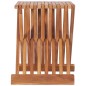 vidaXL Taburete plegable de madera maciza de teca 40x32x45 cm vidaXL Taburete plegable de madera maciza de teca 40x32x45 cm