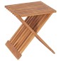 vidaXL Taburete plegable de madera maciza de teca 40x32x45 cm vidaXL Taburete plegable de madera maciza de teca 40x32x45 cm