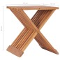 vidaXL Taburete plegable de madera maciza de teca 40x32x45 cm vidaXL Taburete plegable de madera maciza de teca 40x32x45 cm
