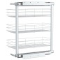 vidaXL Cesta de cocina extraíble 3 niveles plateada 47x25x56 cm vidaXL Cesta de cocina extraíble 3 niveles plateada 47x25x56 cm