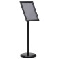 vidaXL Soporte de pie para carteles A4 de aleación de aluminio negro vidaXL Soporte de pie para carteles A4 de aleación de aluminio negro