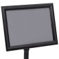 vidaXL Soporte de pie para carteles A4 de aleación de aluminio negro vidaXL Soporte de pie para carteles A4 de aleación de aluminio negro