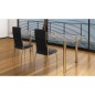 vidaXL Sillas de comedor 2 unidades cuero sintético negro vidaXL Sillas de comedor 2 unidades cuero sintético negro