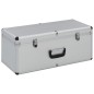 vidaXL Cajas de almacenamiento 2 unidades aluminio plateado vidaXL Cajas de almacenamiento 2 unidades aluminio plateado