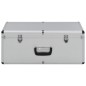 vidaXL Cajas de almacenamiento 2 unidades aluminio plateado vidaXL Cajas de almacenamiento 2 unidades aluminio plateado