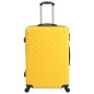 vidaXL Juego de maletas rígidas con ruedas trolley 3 pzas amarillo ABS vidaXL Juego de maletas rígidas con ruedas trolley 3 pzas amarillo ABS