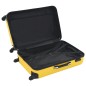 vidaXL Juego de maletas rígidas con ruedas trolley 3 pzas amarillo ABS vidaXL Juego de maletas rígidas con ruedas trolley 3 pzas amarillo ABS