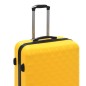 vidaXL Juego de maletas rígidas con ruedas trolley 3 pzas amarillo ABS vidaXL Juego de maletas rígidas con ruedas trolley 3 pzas amarillo ABS