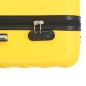vidaXL Juego de maletas rígidas con ruedas trolley 3 pzas amarillo ABS vidaXL Juego de maletas rígidas con ruedas trolley 3 pzas amarillo ABS