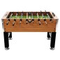 vidaXL Futbolín de acero marrón claro y negro 60 kg 140x74,5x87,5 cm vidaXL Futbolín de acero marrón claro y negro 60 kg 140x74,5x87,5 cm