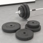 vidaXL Discos de pesas 6 piezas cemento 30 kg vidaXL Discos de pesas 6 piezas cemento 30 kg