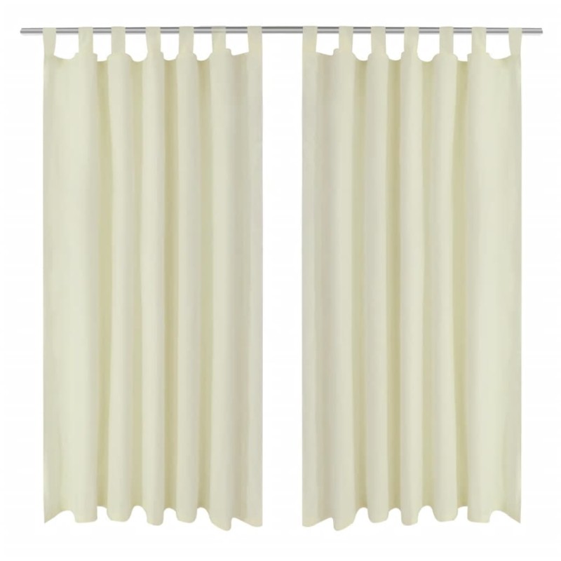 2 cortinas micro-satinadas con trabillas 140 x 225 cm 2 cortinas micro-satinadas con trabillas 140 x 225 cm
