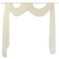 Cortina de gasa transparente, 140 x 600 cm, Crema Cortina de gasa transparente, 140 x 600 cm, Crema