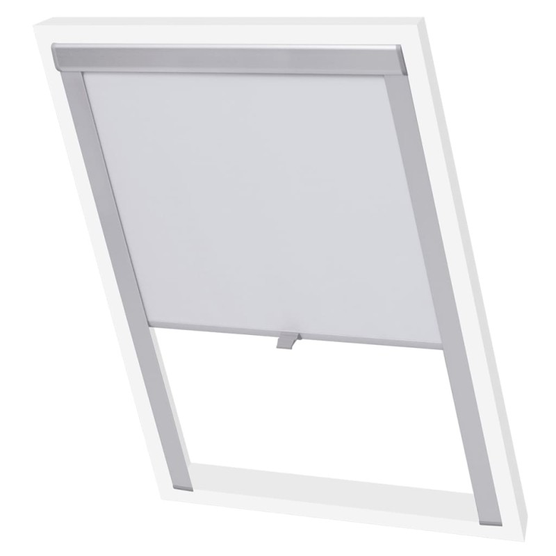 vidaXL Persiana opaca enrollable blanco U08/808 