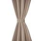 vidaXL Cortinas opacas 2 piezas con ojales de metal 135x175 cm crema vidaXL Cortinas opacas 2 piezas con ojales de metal 135x175 cm crema