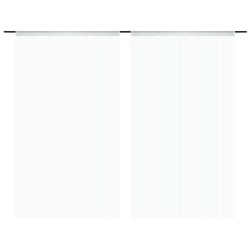 vidaXL Cortinas de flecos 2 piezas 140x250 cm blancas