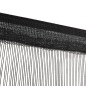 vidaXL Cortinas de flecos 2 piezas 100x250 cm negras vidaXL Cortinas de flecos 2 piezas 100x250 cm negras