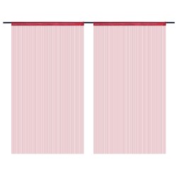 vidaXL Cortinas de flecos 2 piezas 140x250 cm burdeos