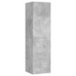 vidaXL Set muebles de salón TV 4 pzas madera ingeniería gris hormigón