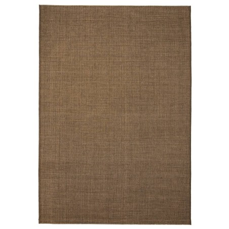 vidaXL Alfombra de exterior/interior 180x280cm apariencia sisal marrón