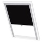 vidaXL Persiana enrollable opaca negra CK04