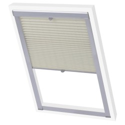 vidaXL Persiana plisada crema MK08
