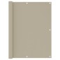 vidaXL Toldo para balcón tela oxford beige 120x400 cm vidaXL Toldo para balcón tela oxford beige 120x400 cm