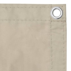 vidaXL Toldo para balcón tela oxford beige 120x400 cm