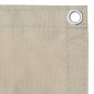 vidaXL Toldo para balcón tela oxford beige 120x400 cm vidaXL Toldo para balcón tela oxford beige 120x400 cm