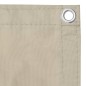 vidaXL Toldo para balcón tela oxford beige 120x600 cm vidaXL Toldo para balcón tela oxford beige 120x600 cm