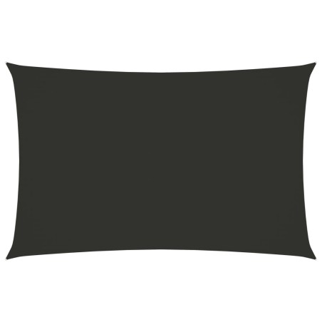 vidaXL Toldo de vela rectangular tela Oxford gris antracita 2,5x5 m
