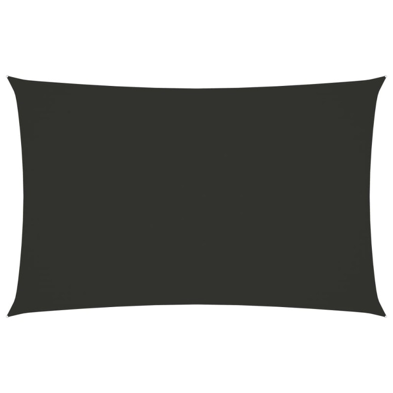 vidaXL Toldo de vela rectangular tela Oxford gris antracita 4x7 m vidaXL Toldo de vela rectangular tela Oxford gris antracita 4x7 m