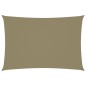 vidaXL Toldo de vela rectangular tela Oxford beige 3x5 m