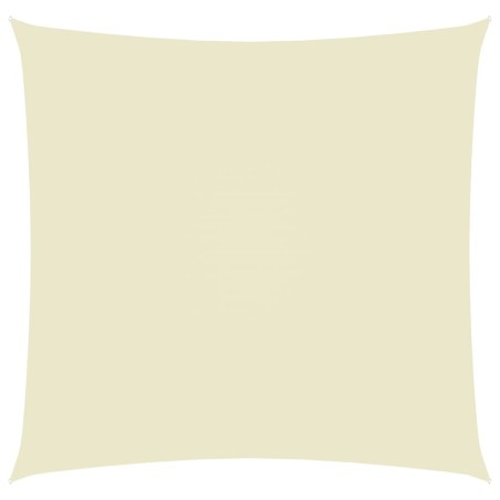 vidaXL Toldo de vela cuadrado tela Oxford color crema 4,5x4,5 m
