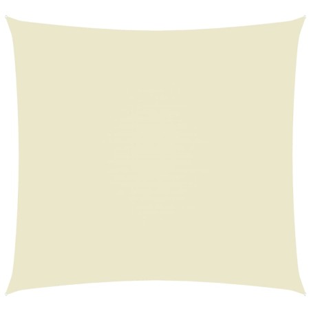 vidaXL Toldo de vela rectangular tela Oxford color crema 2,5x3 m
