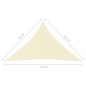 vidaXL Toldo de vela triangular tela Oxford color crema 2,5x2,5x3,5 m vidaXL Toldo de vela triangular tela Oxford color crema 2,5x2,5x3,5 m