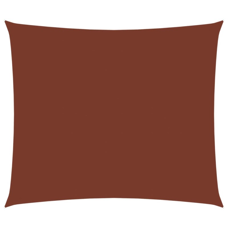 vidaXL Toldo de vela rectangular tela Oxford terracota 3x4 m vidaXL Toldo de vela rectangular tela Oxford terracota 3x4 m