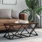 vidaXL Mesa de centro madera contrachapada roble marrón 100x49x40 cm vidaXL Mesa de centro madera contrachapada roble marrón 100x49x40 cm