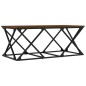 vidaXL Mesa de centro madera contrachapada roble marrón 100x49x40 cm vidaXL Mesa de centro madera contrachapada roble marrón 100x49x40 cm
