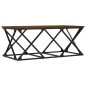vidaXL Mesa de centro madera contrachapada roble marrón 100x49x40 cm vidaXL Mesa de centro madera contrachapada roble marrón 100x49x40 cm