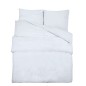 vidaXL Juego de funda nórdica microfibra ligera blanco 200x200 cm vidaXL Juego de funda nórdica microfibra ligera blanco 200x200 cm
