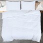 vidaXL Juego de funda nórdica microfibra ligera blanco 200x200 cm vidaXL Juego de funda nórdica microfibra ligera blanco 200x200 cm