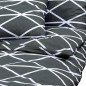 vidaXL Juego de funda nórdica algodón gris 200x200 cm vidaXL Juego de funda nórdica algodón gris 200x200 cm
