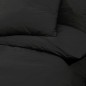 vidaXL Juego de funda nórdica algodón negro 260x240 cm
