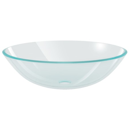 vidaXL Lavabo vidrio templado transparente 42 cm