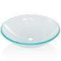vidaXL Lavabo vidrio templado transparente 42 cm vidaXL Lavabo vidrio templado transparente 42 cm